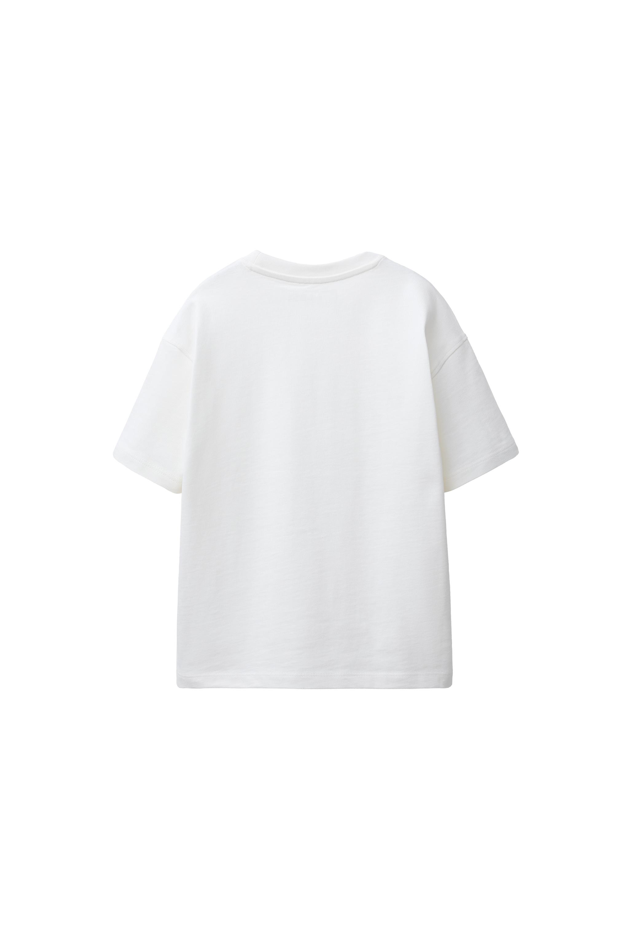 HEAVYWEIGHT EMBROIDERED TEXT T-SHIRT
